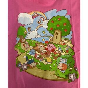 NINTENDO KIRBY Graphic Tee NEW Pink SS Cotton Size Youth M